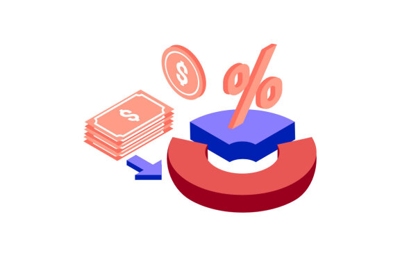 Recession Business isometric icon illustration