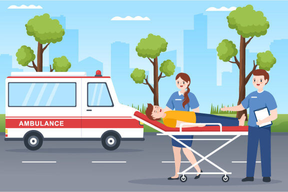 10 Medical Vehicle Ambulance Car Illustration
