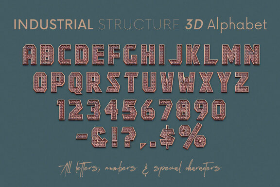 Industrial Structure - 3D Lettering