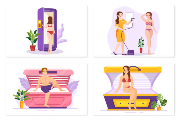 13 Tanning Salon Procedure Illustration