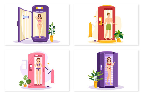 13 Tanning Salon Procedure Illustration