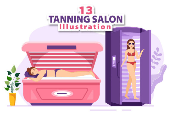 13 Tanning Salon Procedure Illustration