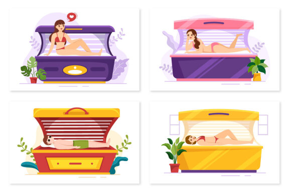 13 Tanning Salon Procedure Illustration