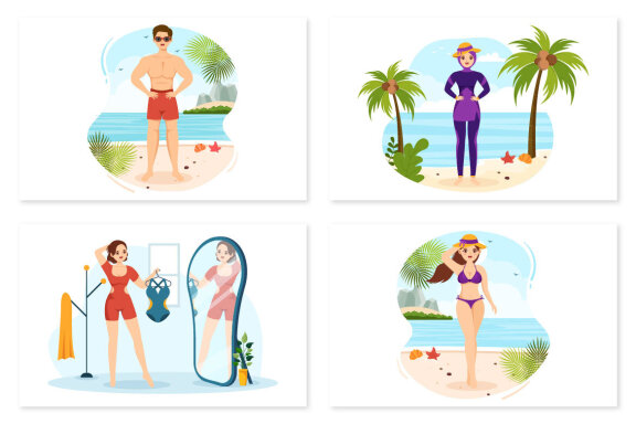 13 Swimwear Illustration