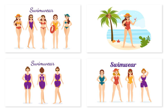 13 Swimwear Illustration