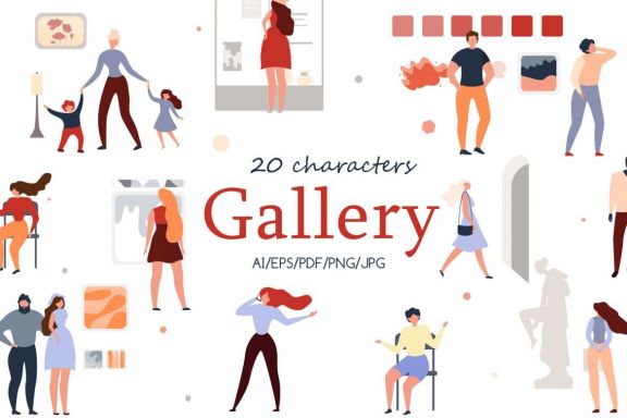 Gallery Charactery Flat Collection