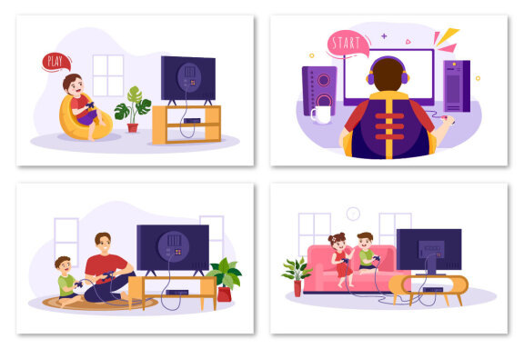 18 Video Game Illustration