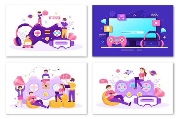 18 Video Game Illustration