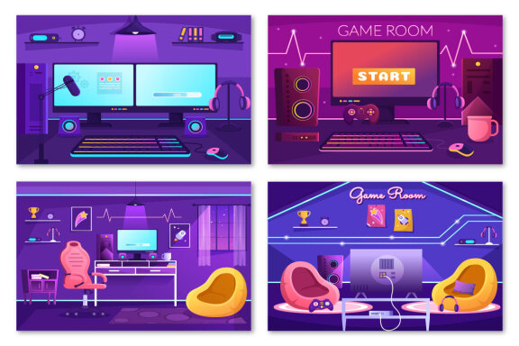 18 Video Game Illustration