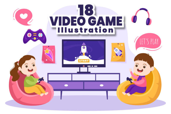 18 Video Game Illustration