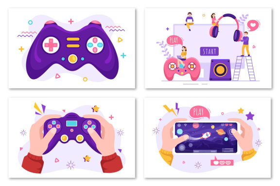 18 Video Game Illustration