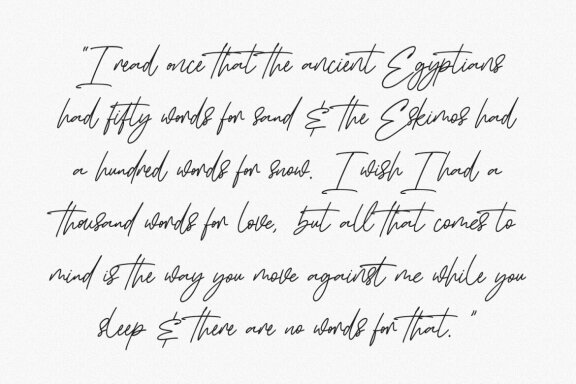 Gweneths Signature Script Font