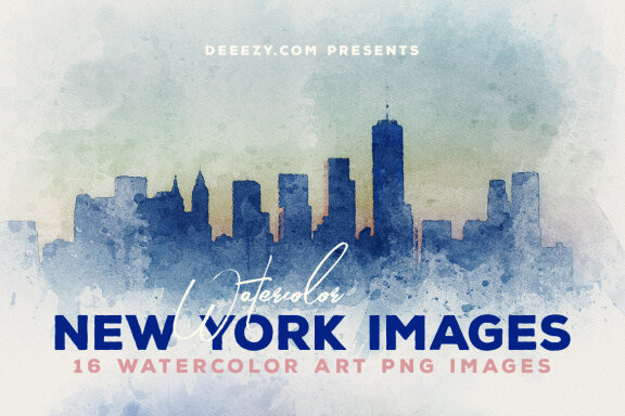 New York - 16 Free Watercolor Images