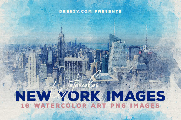 New York - 16 Free Watercolor Images