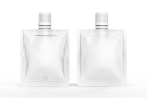 Plastic or foil packaging doybag FREE mockup