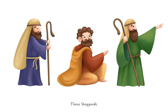 Christmas Nativity Clipart Illustrations