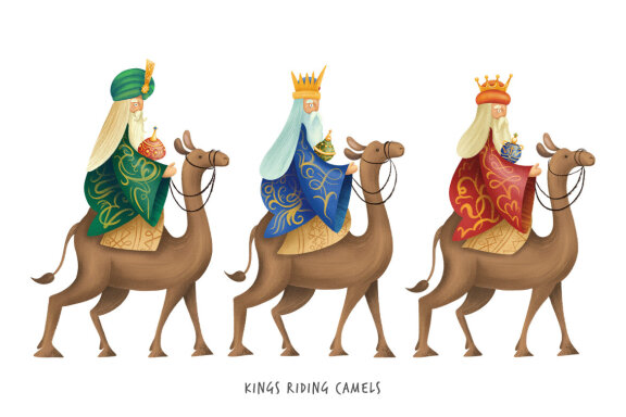 Christmas Nativity Clipart Illustrations