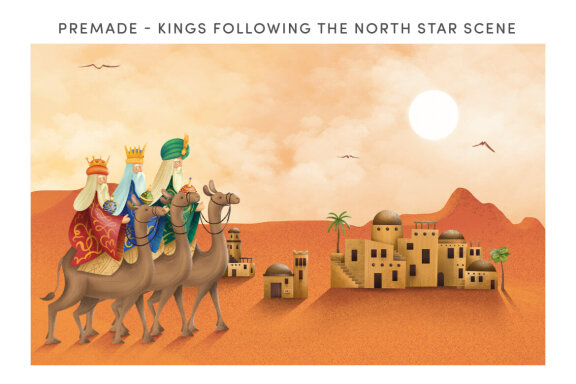 Christmas Nativity Clipart Illustrations