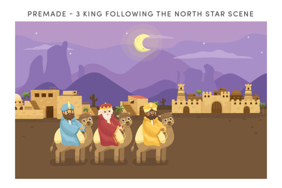 Christmas Nativity Vector Illustrations