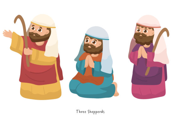 Christmas Nativity Vector Illustrations
