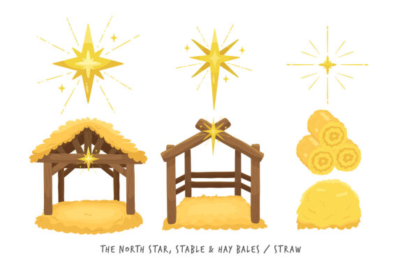 Christmas Nativity Vector Illustrations