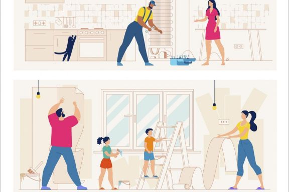 Repair Home Flat Scenes