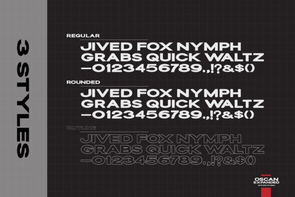 Oscan Expanded - Display Sans Serif Font
