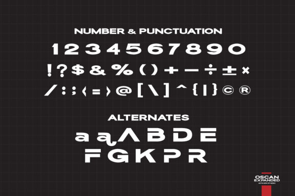 Oscan Expanded - Display Sans Serif Font