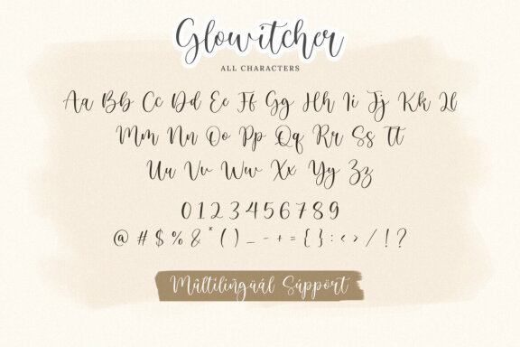Glowitcher - A Handwritten Script Font