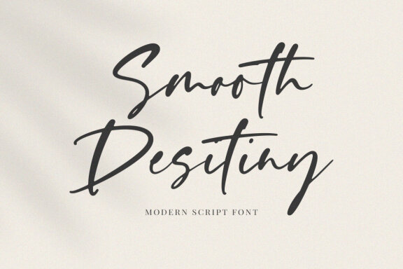 Smooth Destiny font