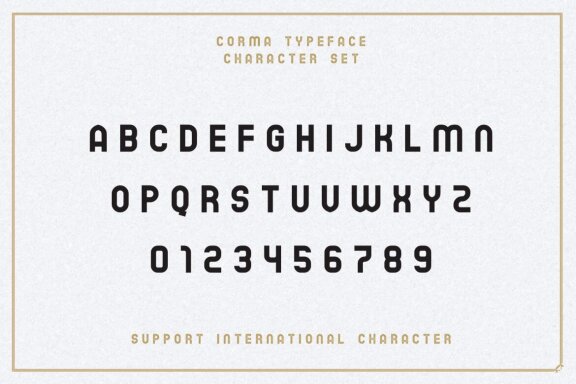 The Corma - 4 Font Files