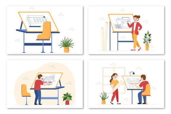 10 Drafting Working Illustration