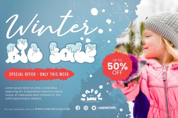 Snow Bunny - Winter Decorative font
