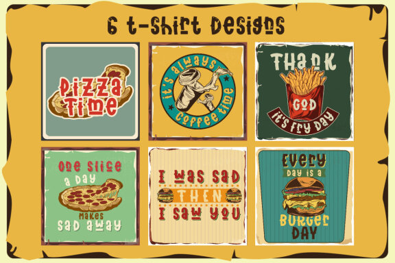 Golden coffee font and designs