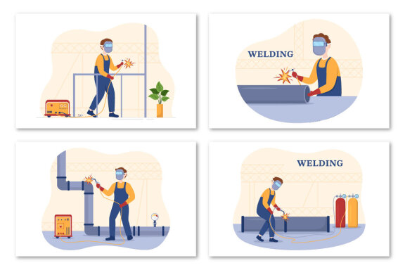 12 Welding Service Illustration