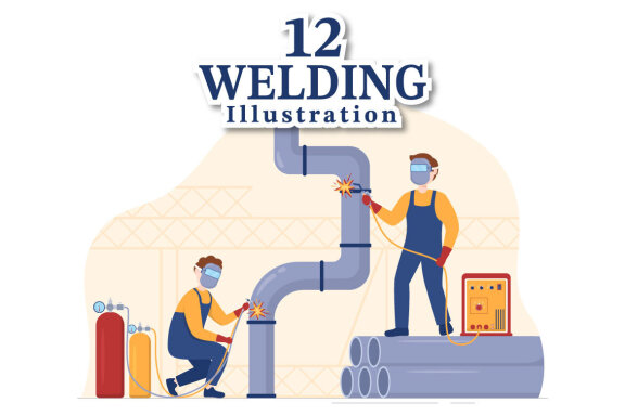 12 Welding Service Illustration