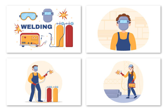 12 Welding Service Illustration