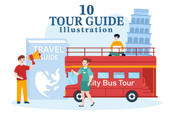 10 Travel Guide and Tour Illustration