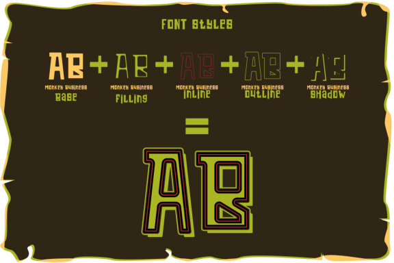 Monkey business font and designs