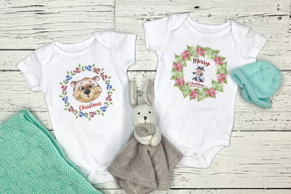 Christmas Wreath sublimation design.