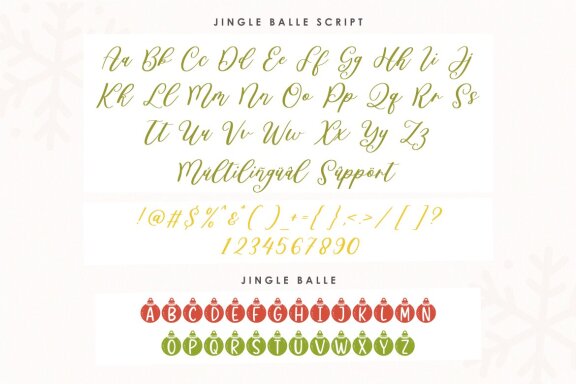 Jingle Balle - Christmas Font Duo