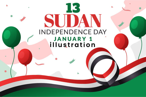 13 Sudan Independence Day Illustration