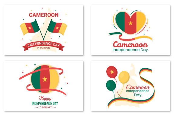 10 Happy Cameroon Independence Day Illustration