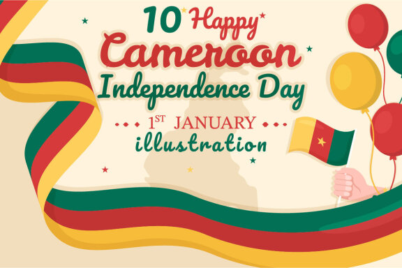 10 Happy Cameroon Independence Day Illustration
