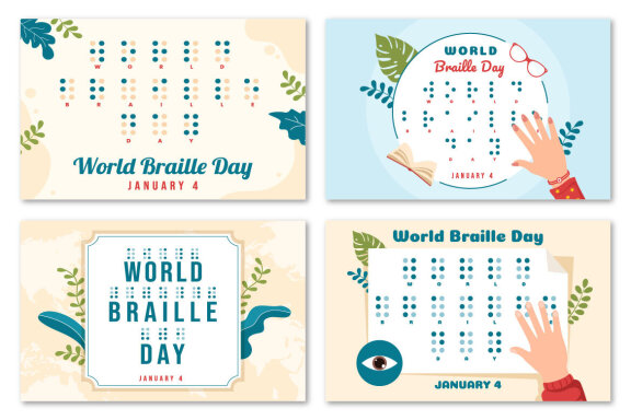 15 World Braille Day Illustration