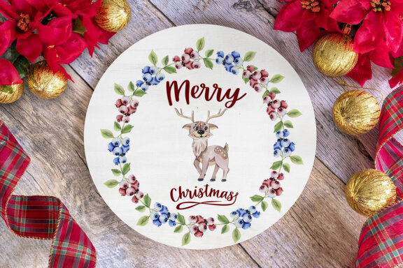 Christmas animal clipart Winter composition PNG