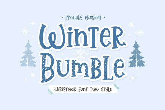 Winter Bumble - Christmas Font