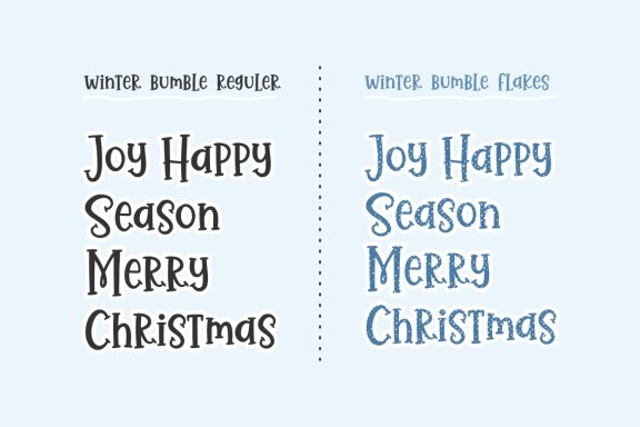 Winter Bumble - Christmas Font