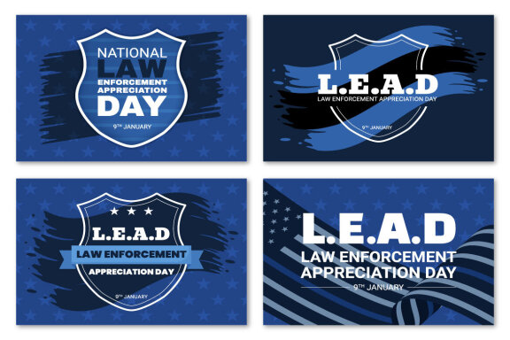 11 Law Enforcement Appreciation Day or LEAD Illustration