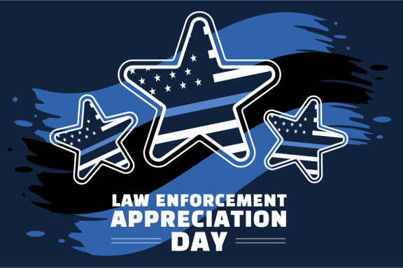 11 Law Enforcement Appreciation Day or LEAD Illustration